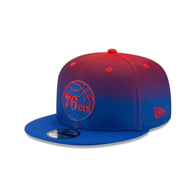 Sapca New Era Philadelphia 76ers NBA Back Half 9FIFTY Snapback - Albastri